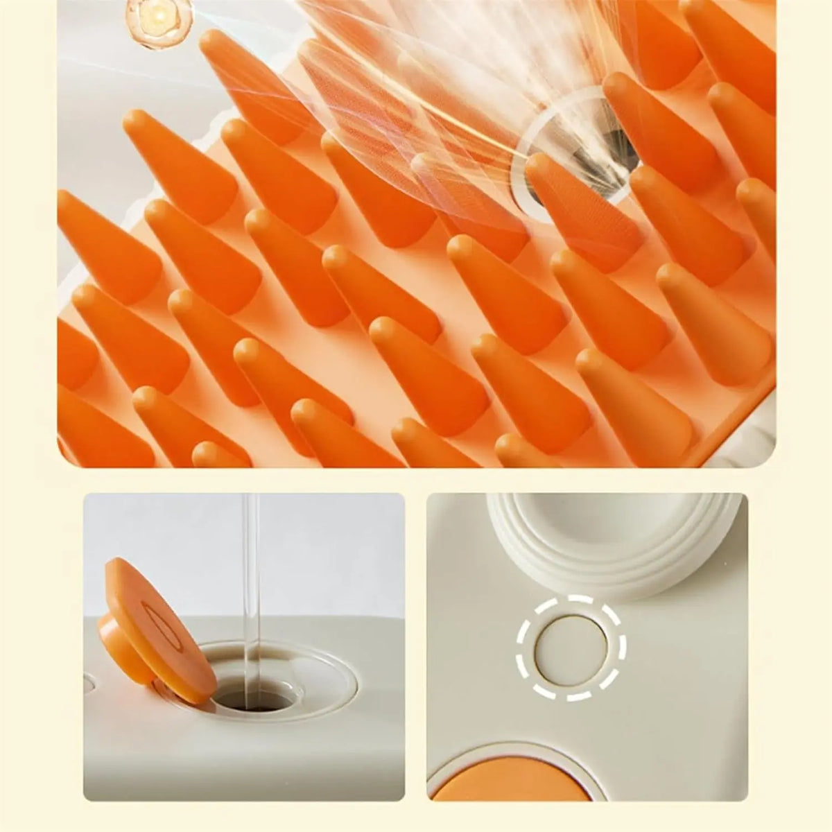 3-in-1 Steam Grooming Brush
