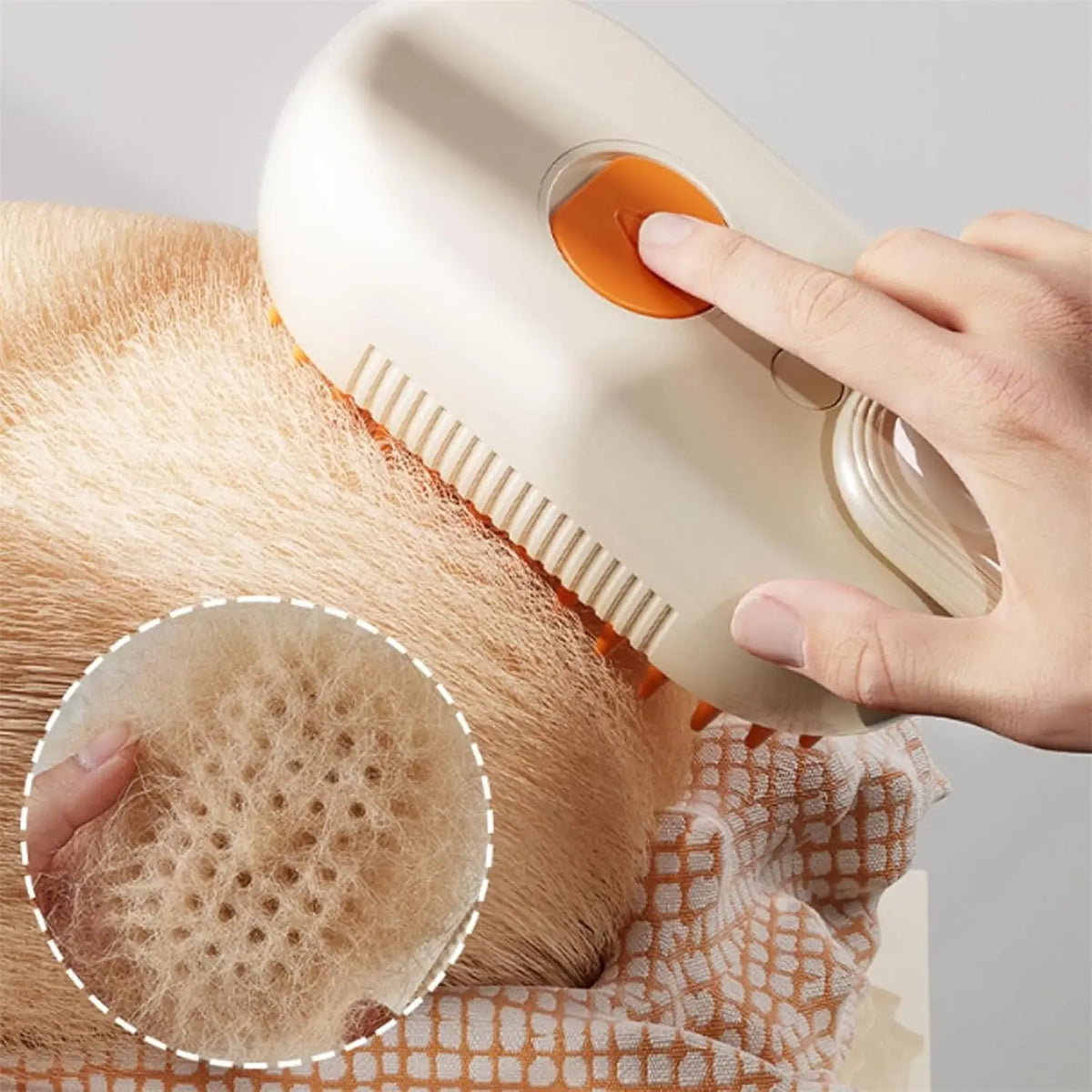 3-in-1 Steam Grooming Brush